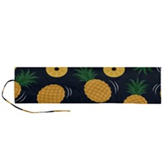 Seamless Pattern Pineapple Pattern Roll Up Canvas Pencil Holder (l) by Vaneshart