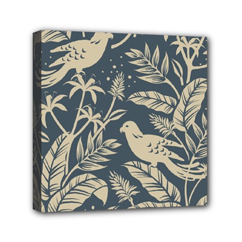 Birds Nature Design Mini Canvas 6  X 6  (stretched) by Vaneshart