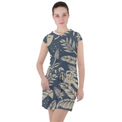 Birds Nature Design Drawstring Hooded Dress by Vaneshart