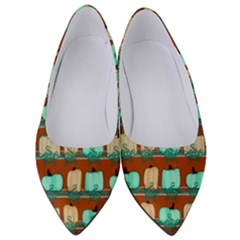 Bluegreen Pumpkins Women s Low Heels by bloomingvinedesign