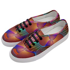 Lines Rays Background Light Rainbow Women s Classic Low Top Sneakers by Bajindul