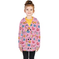 Candy Pattern Kids  Double Breasted Button Coat by Sobalvarro