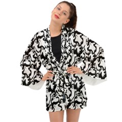 Ghosts Long Sleeve Kimono by bloomingvinedesign