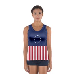 Betsy Ross Flag Usa America United States 1777 Thirteen Colonies Vertical Sport Tank Top  by snek