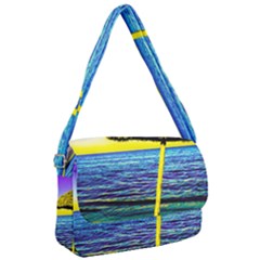 Pop Art Beach Umbrella  Courier Bag by essentialimage