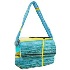 Pop Art Beach Umbrella  Courier Bag by essentialimage