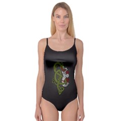 Pepe The Frog Rare Celtic Viking Norse Dragon Pattern Deus Vult Medieval Wojak Crusader Camisole Leotard  by snek