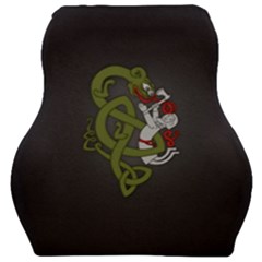 Pepe The Frog Rare Celtic Viking Norse Dragon Pattern Deus Vult Medieval Wojak Crusader Car Seat Velour Cushion  by snek