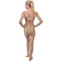 Yellow  White  Abstract Pattern Tied Up Two Piece Swimsuit View2