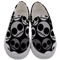 Emo Skellington Skulls Men s Canvas Slip Ons View1