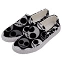 Emo Skellington Skulls Men s Canvas Slip Ons View2