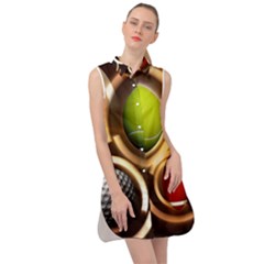 Sport Ball Tennis Golf Football Sleeveless Shirt Dress by HermanTelo