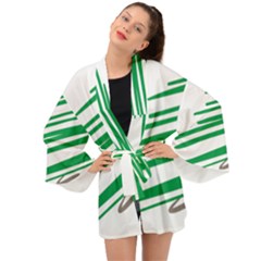 Christmas Tree Pine Holidays Long Sleeve Kimono by HermanTelo