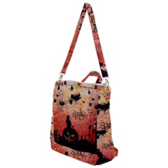 Funny Halloween Design, Cat, Pumpkin And Witch Crossbody Backpack by FantasyWorld7