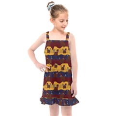 Turkey Pattern Kids  Overall Dress by bloomingvinedesign