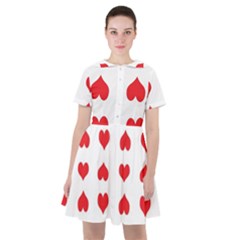 Heart Red Love Valentines Day Sailor Dress by HermanTelo