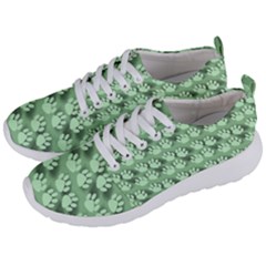 Pattern Texture Feet Dog Green Men s Lightweight Sports Shoes by HermanTelo