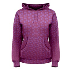 Background Polka Pattern Pink Women s Pullover Hoodie by HermanTelo