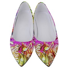 Music Abstract Sound Colorful Women s Low Heels by Mariart