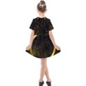 Cosmos comet dance, Digital art impression Kids  Short Sleeve Shirt Dress View2