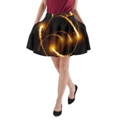 Flying Comets In The Cosmos A-line Pocket Skirt by picsaspassion