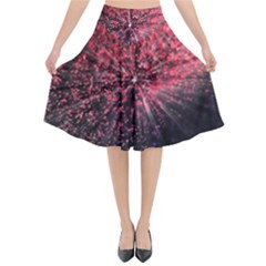 Abstract Background Wallpaper Flared Midi Skirt by HermanTelo