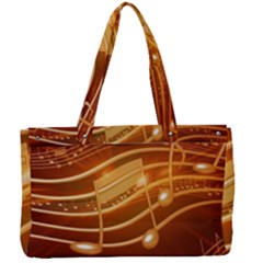 Music Notes Sound Musical Love Canvas Work Bag by HermanTelo