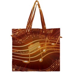 Music Notes Sound Musical Love Canvas Travel Bag by HermanTelo