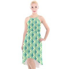 Background Chevron Green High-low Halter Chiffon Dress  by HermanTelo