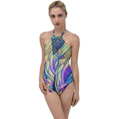 Happpy (4) Go With The Flow One Piece Swimsuit by nicholakarma