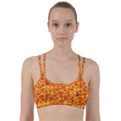 Background Triangle Circle Abstract Line Them Up Sports Bra by HermanTelo