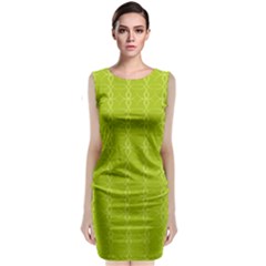 Background Texture Pattern Green Classic Sleeveless Midi Dress by HermanTelo