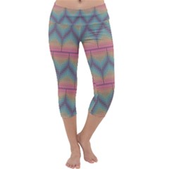 Pattern Background Texture Colorful Capri Yoga Leggings by HermanTelo