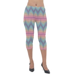 Pattern Background Texture Colorful Lightweight Velour Capri Leggings  by HermanTelo