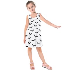 Bats Pattern Kids  Sleeveless Dress by Sobalvarro