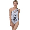 Cute Little Mandala Owl To One Side Swimsuit View1