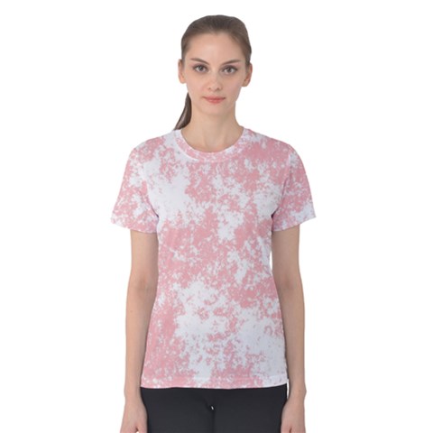 Degrade Rose/blanc Women s Cotton Tee by kcreatif