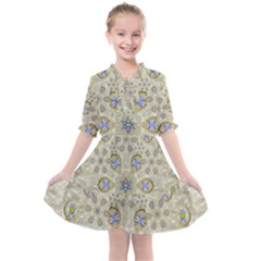 A Gift With Flowers And Bubble Wrap Kids  All Frills Chiffon Dress by pepitasart