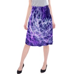 Abstract Space Midi Beach Skirt by HermanTelo