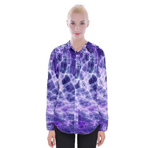 Abstract Space Womens Long Sleeve Shirt by HermanTelo