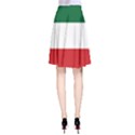 Flag Patriote Quebec Patriot red green white modern French Canadian Separatism black background A-Line Skirt View2