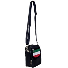 Flag Patriote Quebec Patriot Red Green White Modern French Canadian Separatism Black Background Shoulder Strap Belt Bag by Quebec