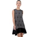 Gadsden Flag Don t tread on me black and gray snake and metal gothic crosses Frill Swing Dress View1