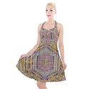 Temple Of Wood With A Touch Of Japan Halter Party Swing Dress  View1