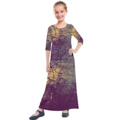 Tour Eiffel Paris Photo Kids  Quarter Sleeve Maxi Dress by kcreatif