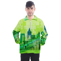 Architecture Skyline Men s Half Zip Pullover by Wegoenart