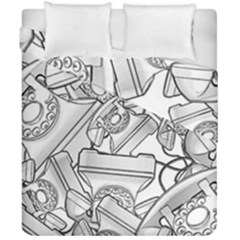 Phone Dial Communication Technology Duvet Cover Double Side (california King Size) by Wegoenart