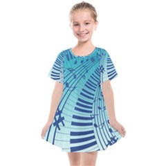 Music Piano Treble Clef Clef Kids  Smock Dress by Wegoenart