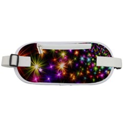 Star Colorful Christmas Abstract Rounded Waist Pouch by Wegoenart