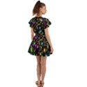 Star Colorful Christmas Abstract Flutter Sleeve Wrap Dress View2